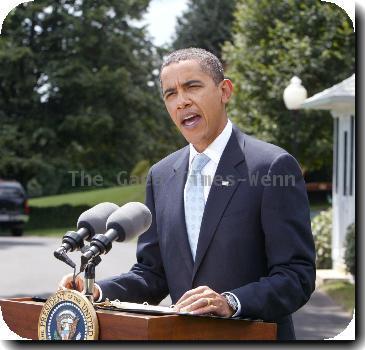 President <b>Barack Obama</b> speaks briefly on Afghanistan