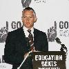 Gary Lineker introduces the 'One Goal Education for All' programme at Wembley Stadium, supported by Queen Rania of Jordan, Premiership footballers and the face of One Goal 'Gugu' a Schoolgirl from Johannasburg.London.