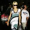 Paris Hilton 
arrives at LAX airport after catching a flight from London.