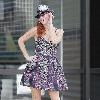 **Exclusive** Phoebe Price models her new line of dresses named 'Design By Phoebe' while out and about in Beverly Hills. Phoebe is set to launch the new clothing line on Sunday (30Sept09) in Las Vegas.Los Angeles.