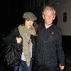 Actress Rachel Weisz with wearing a flat cap and scarf as she leaves the Donmar Warehouse Theatre after performing in the 'Streetcar Named Desire' with Sir Ian McKellen..