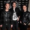 Danny O'Donoghue, Mark Sheehan, and Glen Power of The Script attend the launch of 'The Music Show' at The Westin HotelDublin.