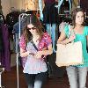 Rachel Bilson out with a friend shopping at the store Americana at Brand Glendale.