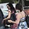 Mary Louise Parker after shopping at Fred Segal in West Hollywood Los Angeles.