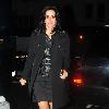 Courteney Cox seen returning to her hotel in Midtown after an appearance on the David Letterman Show. New York City.