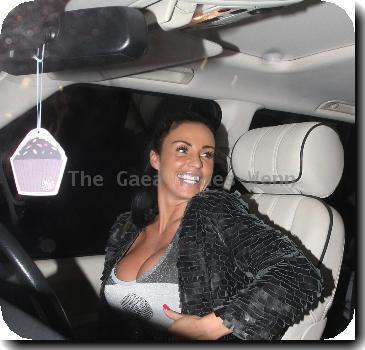 Katie Price aka Jordan leaves the Mayfair hotel London.