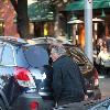 Dustin Hoffman leaving Da Silvano, Italian Restaurant, in West Village New York City.