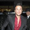 Peter Andre arriving at the May Fair hotel London.