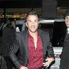 Peter Andre arriving at the May Fair hotel London.