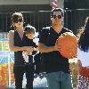 Jessica Alba and and husband Cash Warren take their daughter, Honor Marie, to Mr Bones pumpkin patch in West HollywoodLos Angeles.