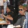 ***Exclusive***Lo Bosworth having breakfast with a friend in Hollywood. Los Angeles, California.