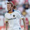 David Beckham in action for the Los Angeles Galaxy v Chiva USA in the first leg of the MLS Western Conference Semifinal at the Home Depot Center in Carson. The game ended in a 2-2 draw.