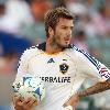 David Beckham in action for the Los Angeles Galaxy v Chiva USA in the first leg of the MLS Western Conference Semifinal at the Home Depot Center in Carson. The game ended in a 2-2 draw.