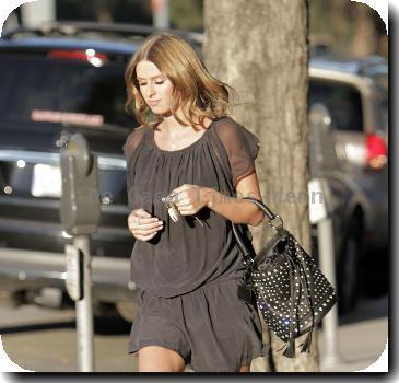 Nicky Hilton leaving Byron & Tracey salon in Beverly Hills after having her haircut and lightened in color..