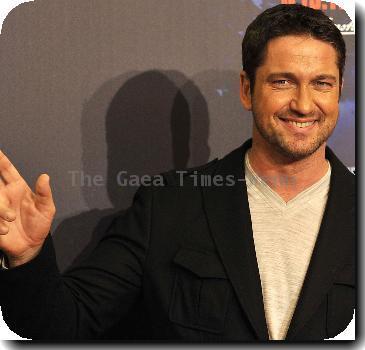 Gerard Butler at a photocall for his movie