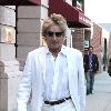 Rod Stewart
 was spotted leaving a medical centre in Beverly Hills.