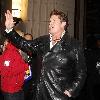 David Hasselhoff arriving at Ritz Carlton Hotel for the MTV Europe Music Awards 2009 the following day. Berlin.