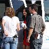 Courteney Cox Arquette on the set of 'Cougar Town'.