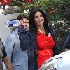 Courteney Cox Arquette on the set of 'Cougar Town'.