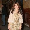 Kelly Brook
 outside the Noel Coward Theatre, where she is stars in the West End production of Calendar Girls. 
London, England