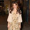 Kelly Brook
 outside the Noel Coward Theatre, where she is stars in the West End production of Calendar Girls. 
London, England