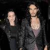 Katy Perry and Russell Brand leaving The Late Late Show holding hands.