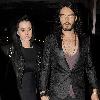 Katy Perry and Russell Brand leaving The Late Late Show holding hands.