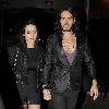 Katy Perry and Russell Brand leaving The Late Late Show holding hands.