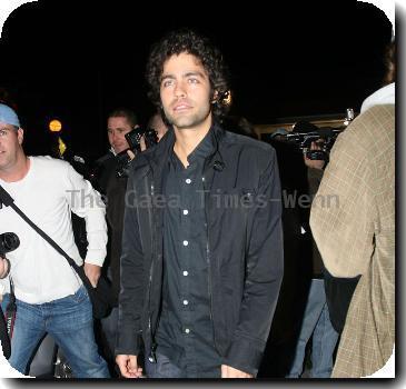 Adrian Grenier leaves club Voyour Los Angeles.