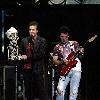 Jeff Dunham with 'Peanut' (left) and 'Jose Jalapeno on  Stick' (right) Comedian ventiloquist Jeff Dunham performing live in concert at the State Theatre. Sydney.