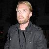 Ronan Keating outside the May Fair Hotel England.