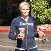 'House' star Jennifer Morrison, wearing no makeup, picks up coffee from Starbucks after going to the gym Los Angeles.