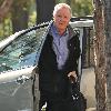 **Exclusive**Jon Voight getting out of his car to have lunch in Beverly Hills Los Angeles.