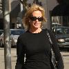 **Exclusive**Melanie Griffith enjoys a cigarette while out shopping in Beverly Hills Los Angeles.