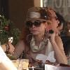 **Exclusive**Phoebe Price eating lunch at Toast in West Hollywood Los Angeles.