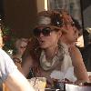 **Exclusive**Phoebe Price eating lunch at Toast in West Hollywood Los Angeles.