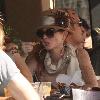 **Exclusive**Phoebe Price eating lunch at Toast in West Hollywood Los Angeles.