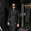 Russell Brand leaving his hotel in Dublin city centre. Dublin.