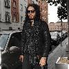 Russell Brand leaving his hotel in Dublin city centre. Dublin.