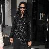 Russell Brand leaving his hotel in Dublin city centre. Dublin.