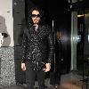 Russell Brand leaving his hotel in Dublin city centre. Dublin.