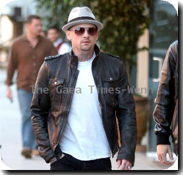 Benji Madden
 arriving at a medical centre in Beverly Hills.