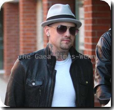 Benji Madden
 arriving at a medical centre in Beverly Hills.