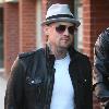 Benji Madden
 arriving at a medical centre in Beverly Hills.