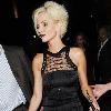 Sarah Harding celebrates her birthday at Kanaloa Nightclub, wearing a black dress. London.