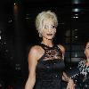 Sarah Harding celebrates her birthday at Kanaloa Nightclub, wearing a black dress. London.