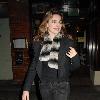 Kelly Brook leaving the Noel Coward Theatre, where she stars in the West End production of ?Calendar Girls? London.