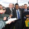 Legendary Brazilian soccer star, Pele  visit to Dunboyne AFC, the FAI Aviva club of the year, and was mobbed by schoolchildren from the area.Dublin.