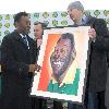 Legendary Brazilian soccer star, Pele  visit to Dunboyne AFC, the FAI Aviva club of the year, and was mobbed by schoolchildren from the area.Dublin.