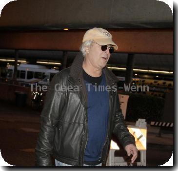 Chevy Chase arrives at LAX airport